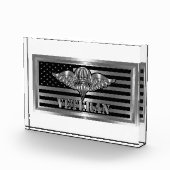 Parachute Rigger Veteran Flag Fotoblokken (Rechts)