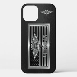 Parachute Rigger Veteranen Stalen Vlag  iPhone 12 Hoesje
