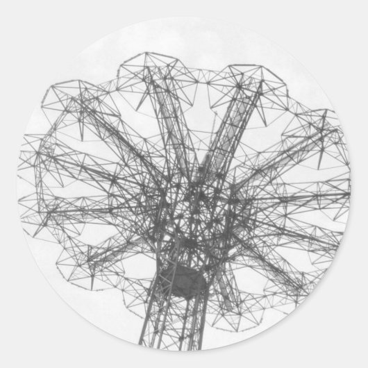 Parachute Springtoren Stickers (Voorkant)