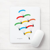 Parachuteformatie Muismat (Met muis)