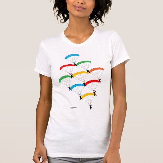 Parachuteformatie T-shirt (Voorkant)
