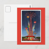  parachuteslag op Coney Island Briefkaart (Voorkant / Achterkant)