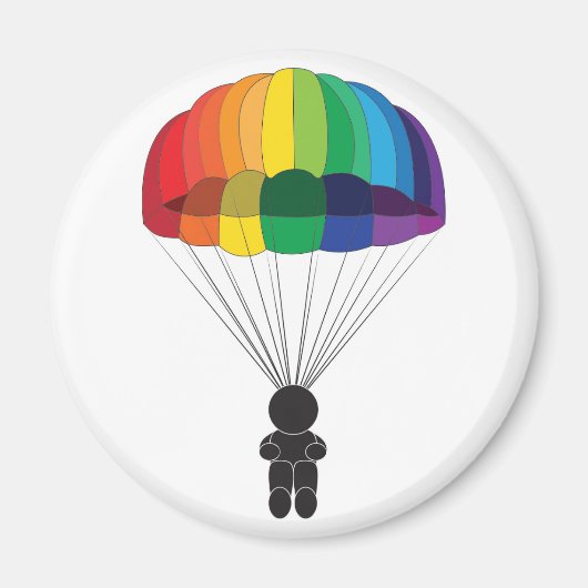 Parachutespringen Magneet (Voorkant)