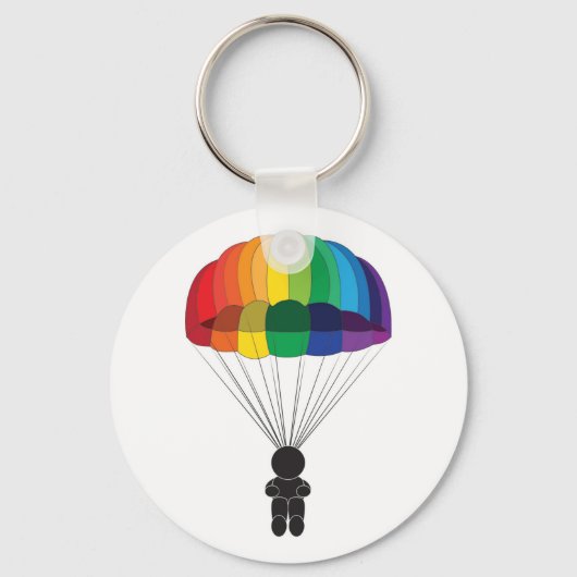 Parachutespringen Sleutelhanger (Voorkant)