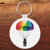 Parachutespringen Sleutelhanger (Achterkant)