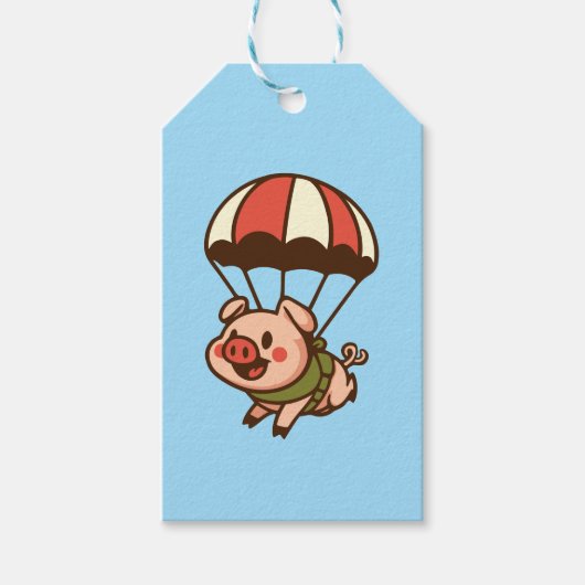 Parachutesprong Cadeaulabel (Voorkant)