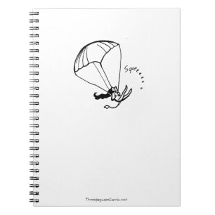 Parachuting Jaguar Artist Notebook! Notitieboek