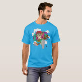 Parachuting Monkey T-shirt (Voorkant volledig)