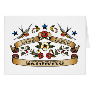 Parachutisme vivant d'amour