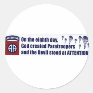 parachutist GRAPPIG Ronde Sticker