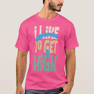 Parachutist Ik Hou Van Hoge Sprongen Grappige Para T-shirt