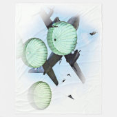 PARACHUTISTEN FLEECE DEKEN (Voorkant)