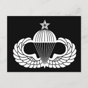 Parachutisteninsigne, Senior Briefkaart