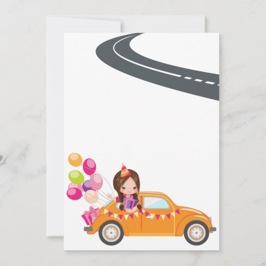 Parade Anniversaire Carte d'invitation différente (Dos)