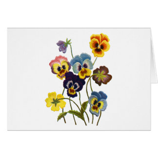 Parade brodée de Pansies