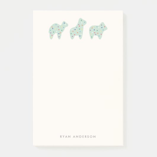 Parade de biscuits animaux Post-it pour enfants -  (Devant)