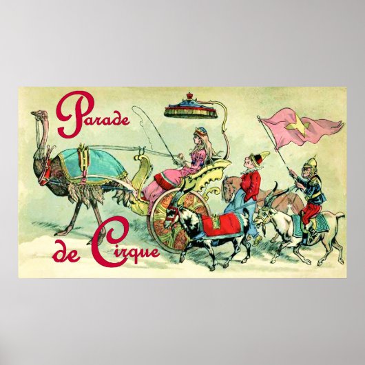 Parade de Cirque ~ Poster du Cirque Vintage (Devant)