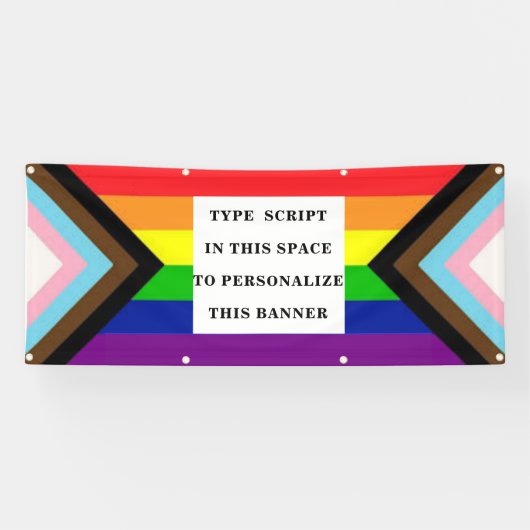 Parade de fierté personnalisée et bannière murale (Horizontal)