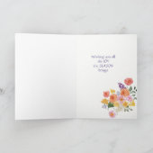 Parade de fleurs avec carte Bunnies Pâques (Intérieur)