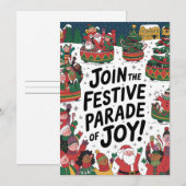 Parade De Joie - Carte De Noël (Devant / Derrière)