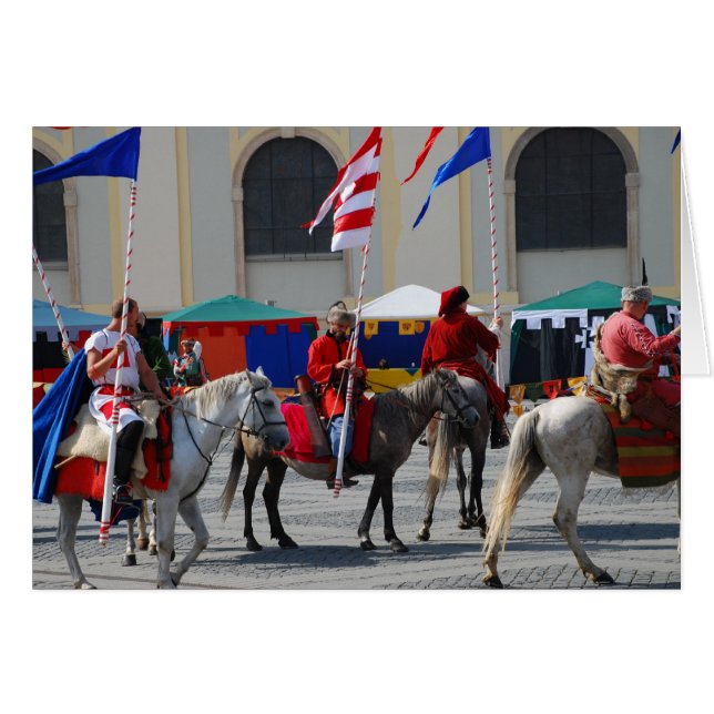 Parade des chevaliers médiévaux (Devant horizontal)