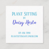 Parade des éléphants en Carte de visite Aqua (Dos)