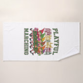 Parade des elfes de Noël (Serviette de bain)