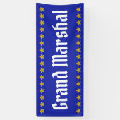 Parade Grand Marshal met gouden sterren Spandoek (Verticaal)