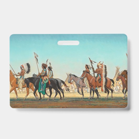Parade van Warriors door Maynard Dixon Badge (Voorzijde)