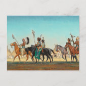 Parade van Warriors door Maynard Dixon Feestdagenkaart (Voorkant)