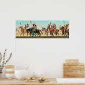 Parade van Warriors door Maynard Dixon Poster (Keuken)
