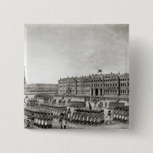 Parade voor het Imperial Palace Vierkante Button 5,1 Cm