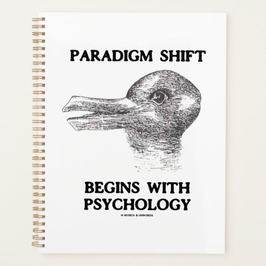 Paradigmaverschuiving begint met psychologie konij planner (Voorkant)