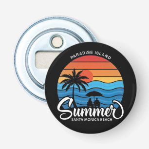 Paradijs Eiland Santa Monica Beach-35307 Button Flesopener