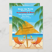 Paradijs Gevonden Aankondiging van de datum (Voorkant / Achterkant)