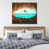 Paradijs in de Caraïben Canvas Afdruk (Insitu (Slaapkamer))