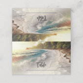 Paradijs Strand Zonsondergang Kust Tafel Stoel Tro (Buitenkant ongevouwen)