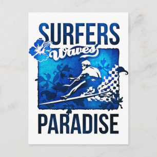 paradijs voor surfers briefkaart