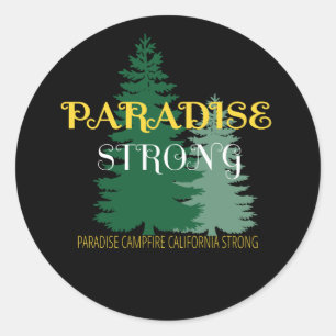 paradijs vuur californië sterke vintage ronde sticker