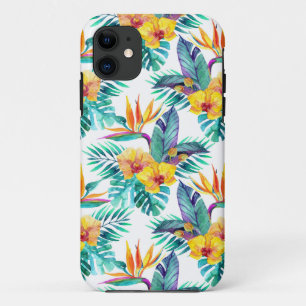 Paradijsvogel & Orchidee Patroon iPhone 11 Hoesje