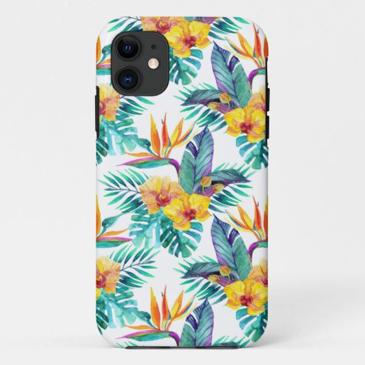 Paradijsvogel & Orchidee Patroon Case-Mate iPhone Case (Achterkant)