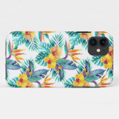 Paradijsvogel & Orchidee Patroon Case-Mate iPhone Case (Achterkant (horizontaal))