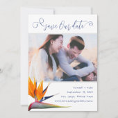 Paradijsvogel Save Our Date Aankondiging (Voorkant)