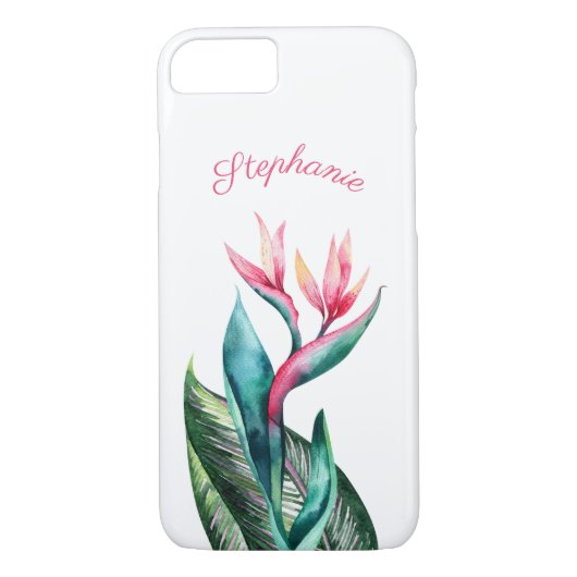 Paradijsvogel Tropische Waterverf Case-Mate iPhone Case (Achterkant)
