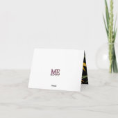 Paradijsvogels Bloemige Bedankkaart (Achterkant)