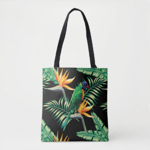 Paradijsvogels en Schattigee papegaaienillustratie Tote Bag