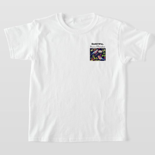 Paradijsvogels in het zomerlandschap t-shirt (Laagn)