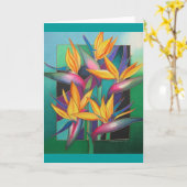 PARADIJSVOGELS KAART (Gele Bloem)