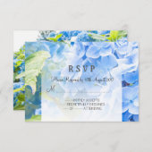 Paradis bleu romantique, demander carte RSVP (Devant / Derrière)