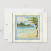 Paradis de coque tropicale - Cartes de réponse RSV (Dos)